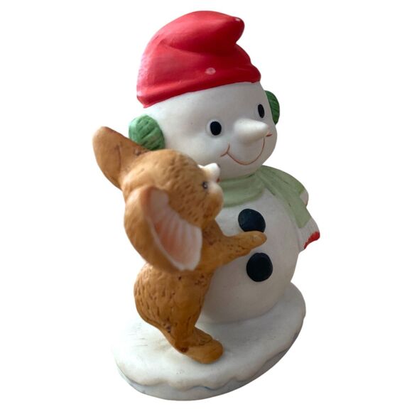 HOMCO 8905 Mice with Christmas Tree and Snowman Vintage Holiday Figurines - Picture 11 of 11